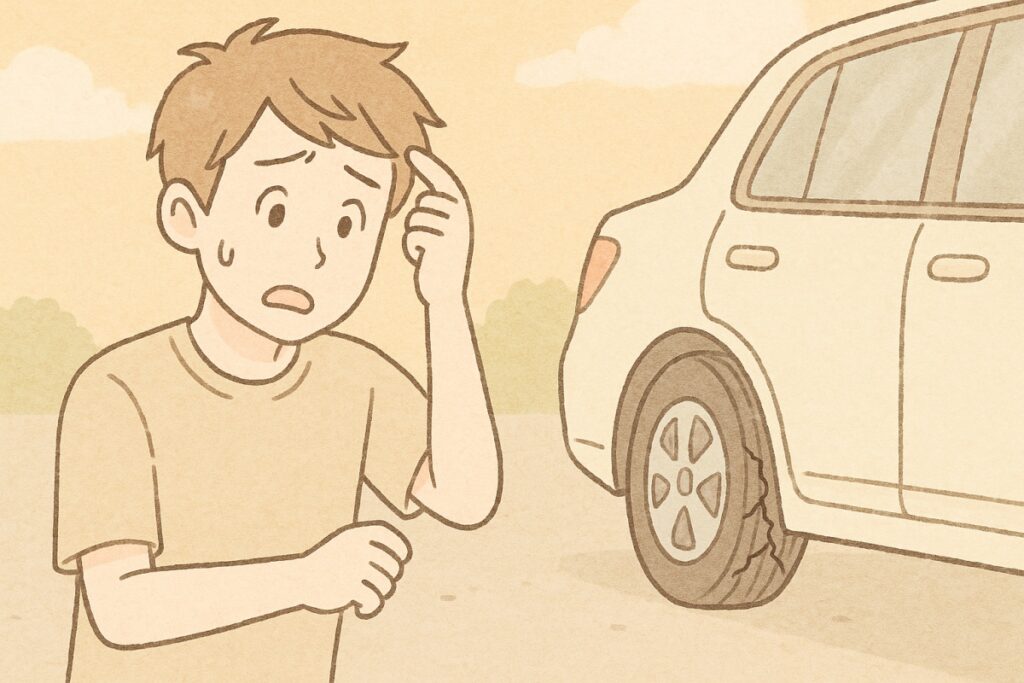 タイヤのひび割れが起きる原因